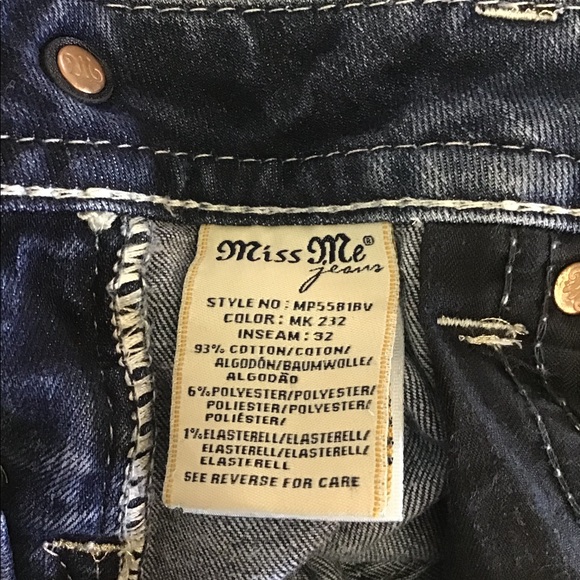 EUC Miss Me jeans size 25 inseam 27inches - Picture 3 of 5